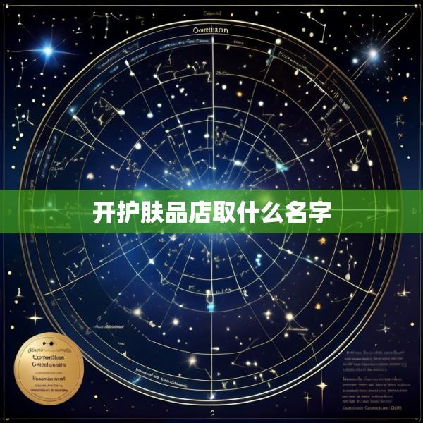开护肤品店取什么名字