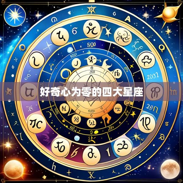 好奇心为零的四大星座