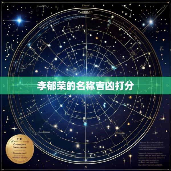 李郁荣的名称吉凶打分