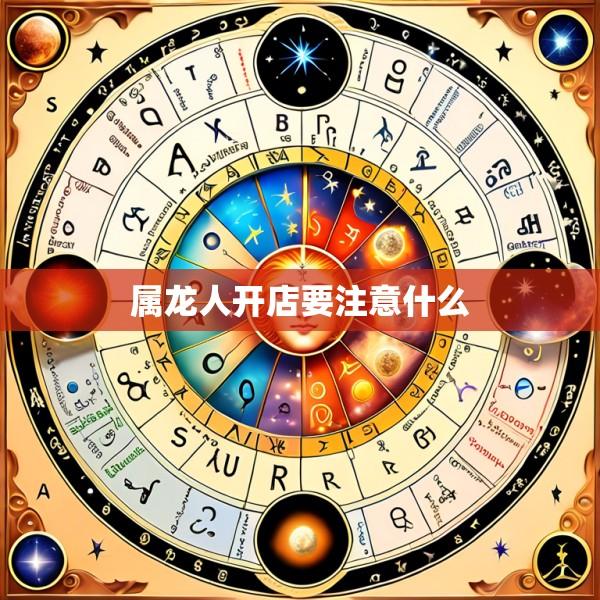 属龙人开店要注意什么