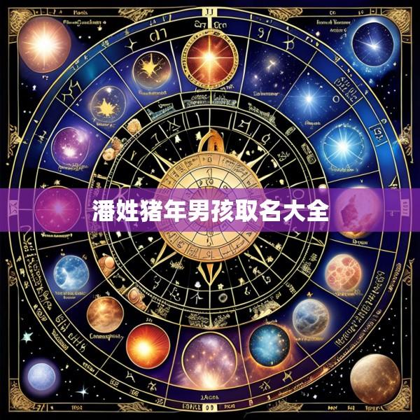 潘姓猪年男孩取名大全