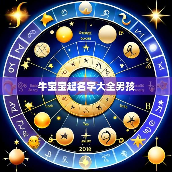 牛宝宝起名字大全男孩