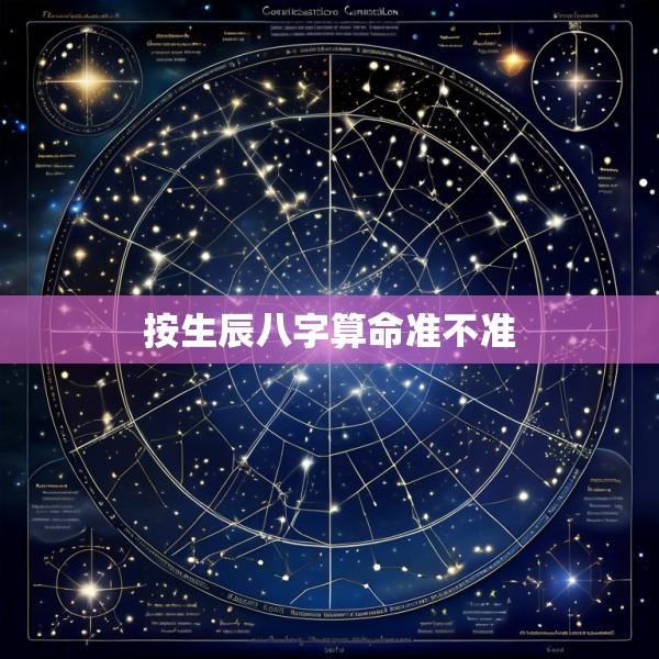 按生辰八字算命准不准