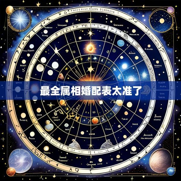 最全属相婚配表太准了
