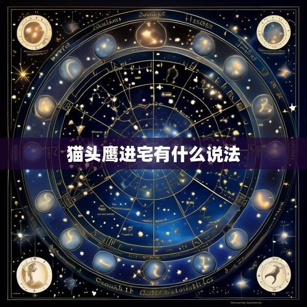 猫头鹰进宅有什么说法