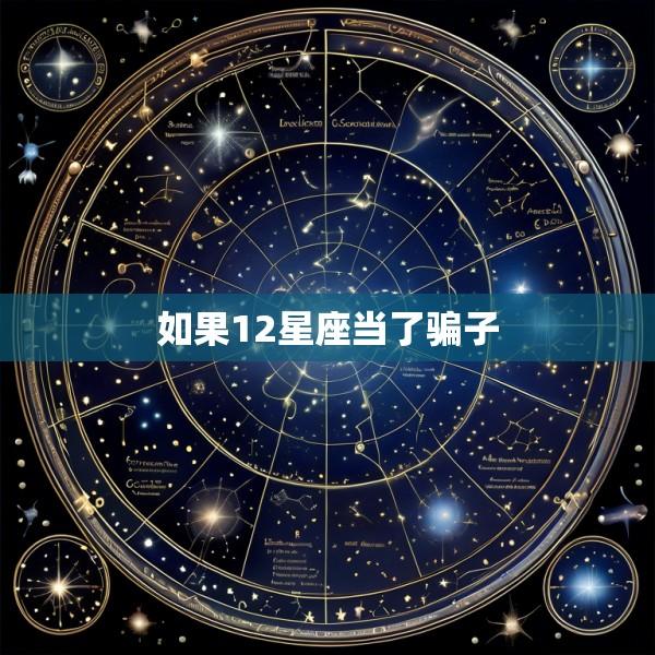 如果12星座当了骗子