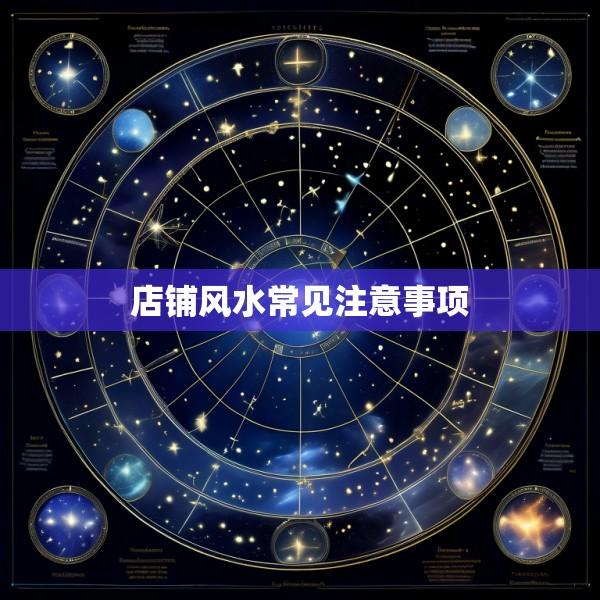 店铺风水常见注意事项