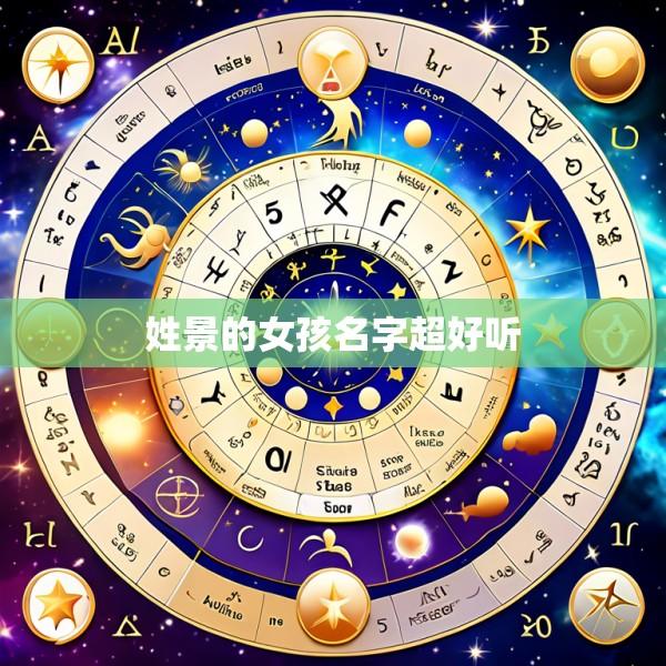 姓景的女孩名字超好听