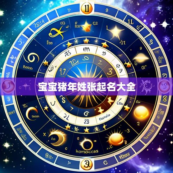 宝宝猪年姓张起名大全