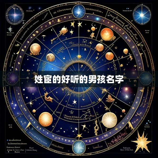 姓宦的好听的男孩名字