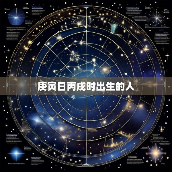 庚寅日丙戌时出生的人