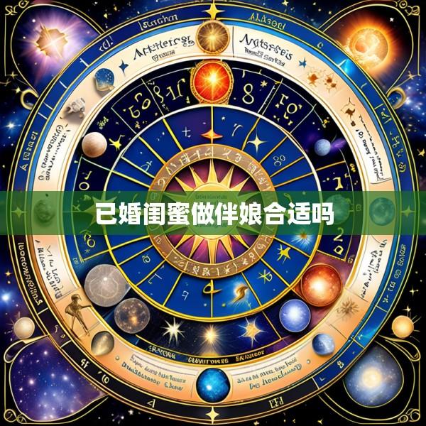 已婚闺蜜做伴娘合适吗