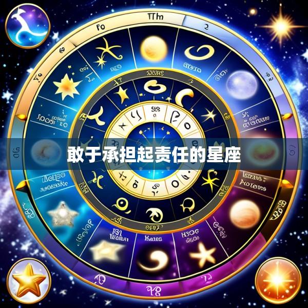敢于承担起责任的星座