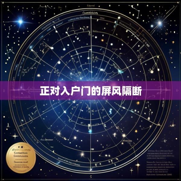 正对入户门的屏风隔断