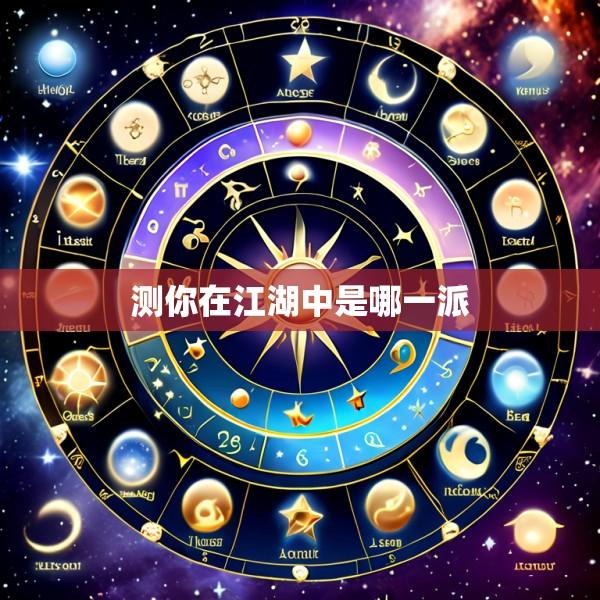 测你在江湖中是哪一派