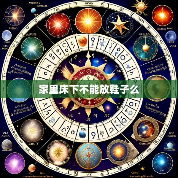 家里床下不能放鞋子么