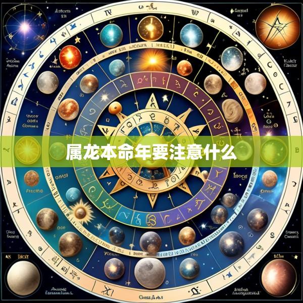属龙本命年要注意什么