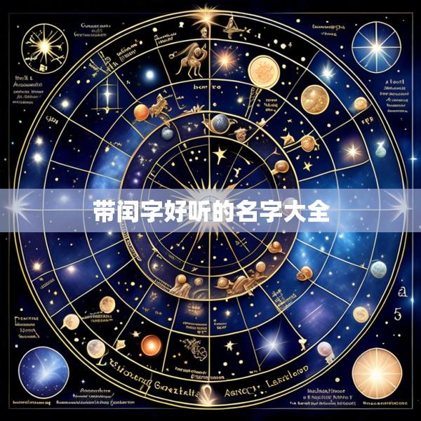 带闰字好听的名字大全