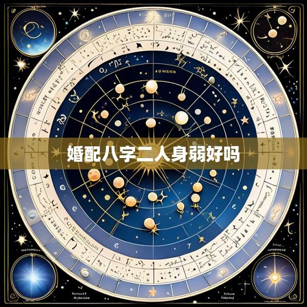 婚配八字二人身弱好吗