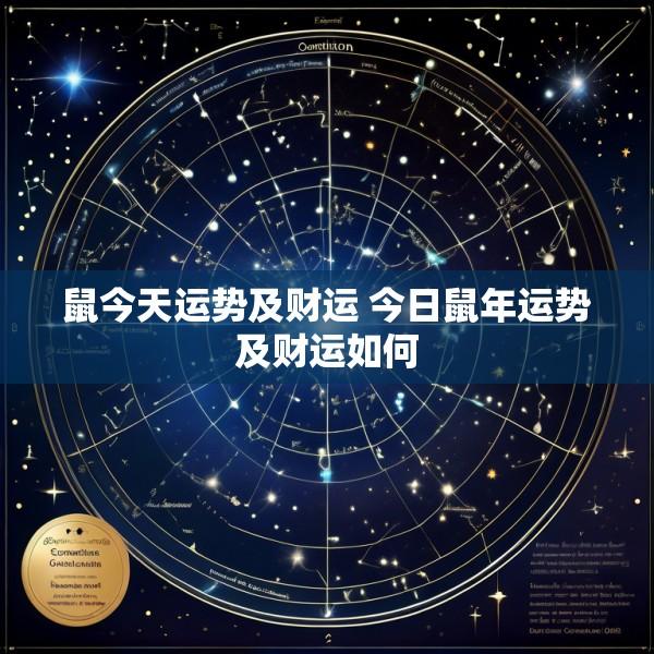 鼠今天运势及财运 今日鼠年运势及财运如何