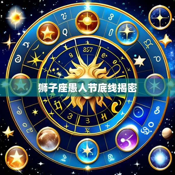 狮子座愚人节底线揭密