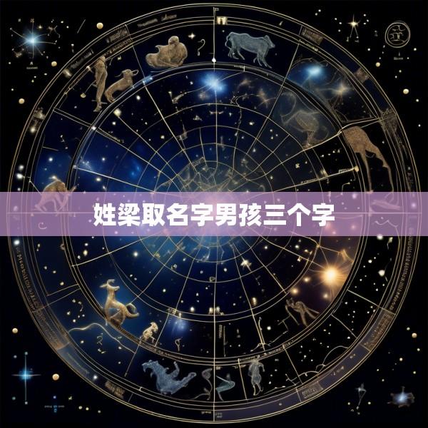姓梁取名字男孩三个字