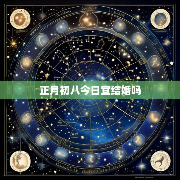 正月初八今日宜结婚吗