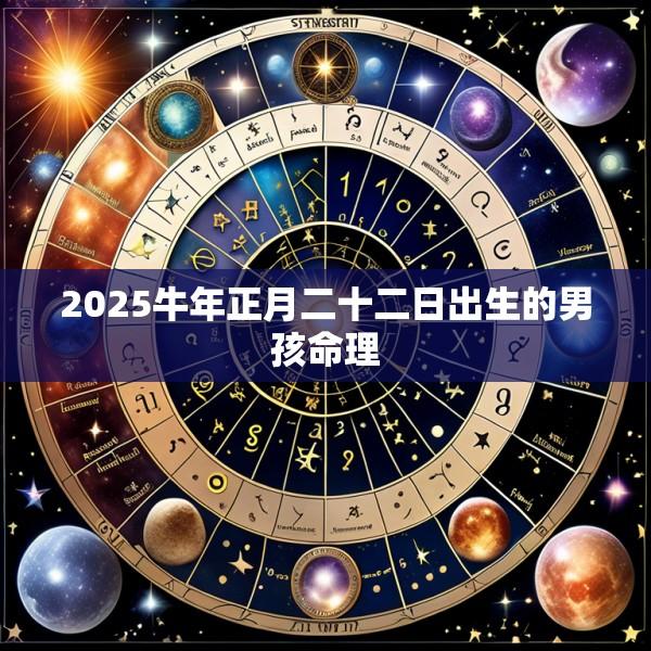 2025牛年正月二十二日出生的男孩命理