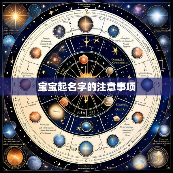 宝宝起名字的注意事项