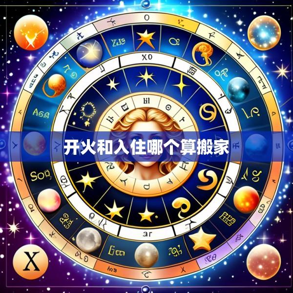 开火和入住哪个算搬家