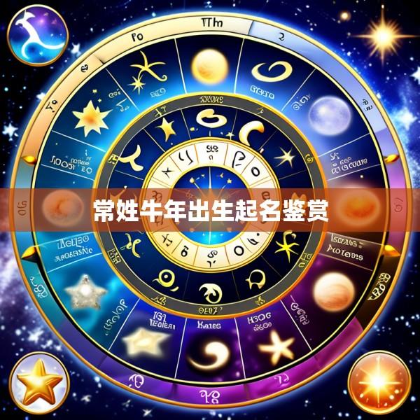 常姓牛年出生起名鉴赏