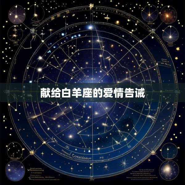 献给白羊座的爱情告诫
