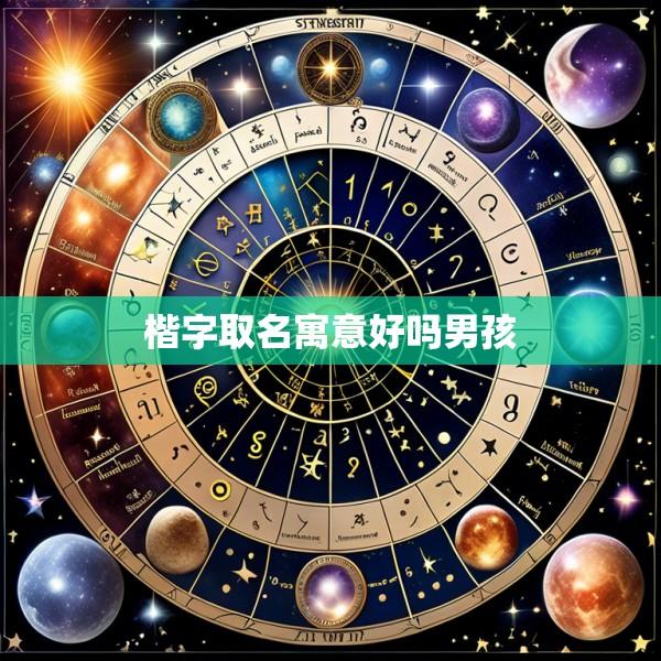 楷字取名寓意好吗男孩