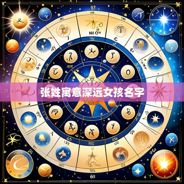 张姓寓意深远女孩名字
