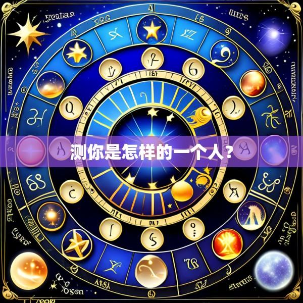 测你是怎样的一个人?