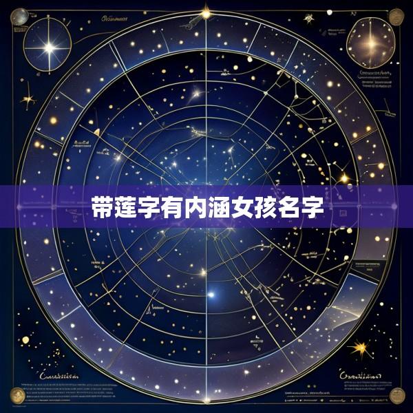 带莲字有内涵女孩名字
