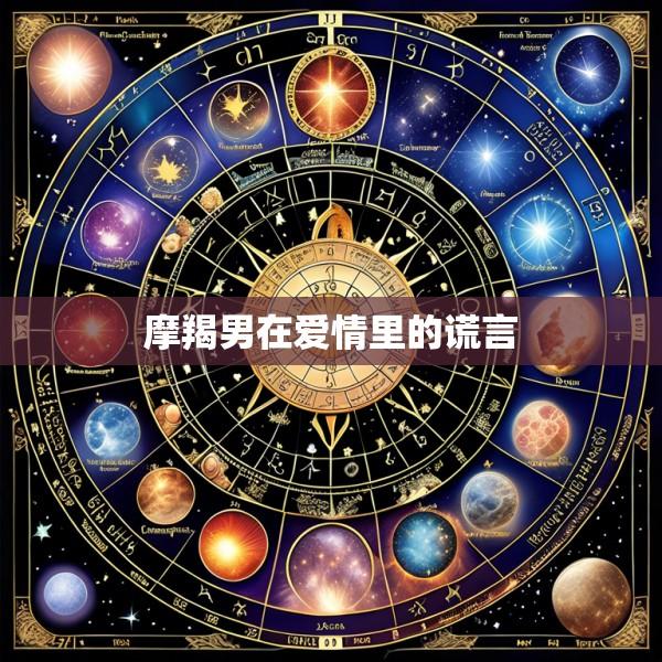 摩羯男在爱情里的谎言
