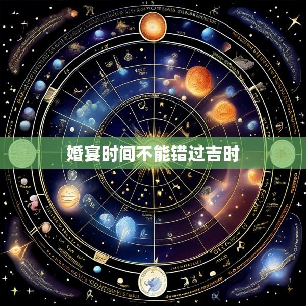 婚宴时间不能错过吉时