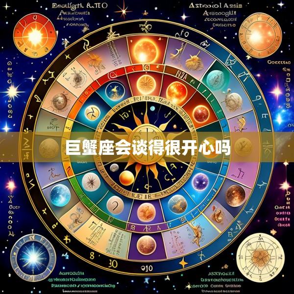 巨蟹座会谈得很开心吗