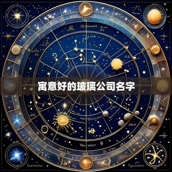 寓意好的玻璃公司名字