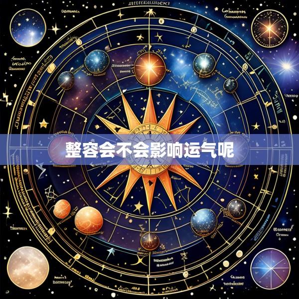 整容会不会影响运气呢