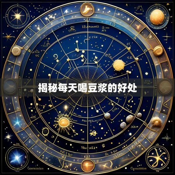 揭秘每天喝豆浆的好处