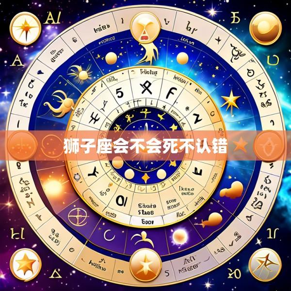 狮子座会不会死不认错