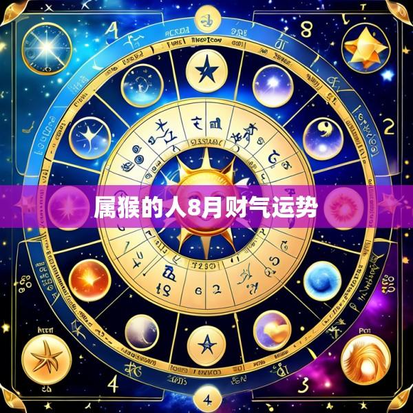 属猴的人8月财气运势