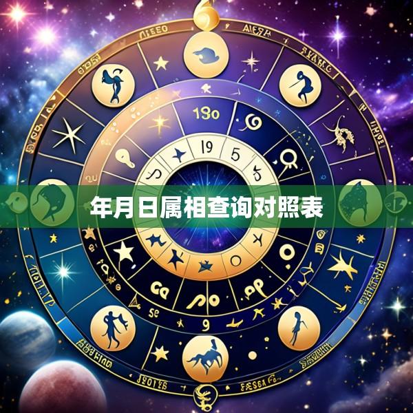 年月日属相查询对照表