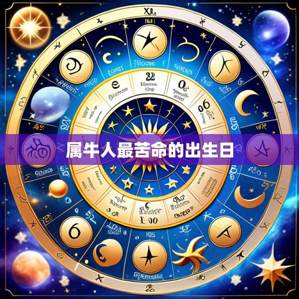 属牛人最苦命的出生日