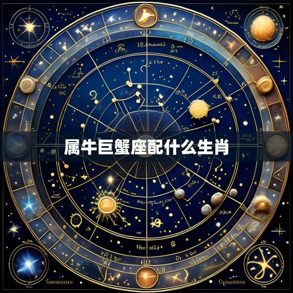 属牛巨蟹座配什么生肖