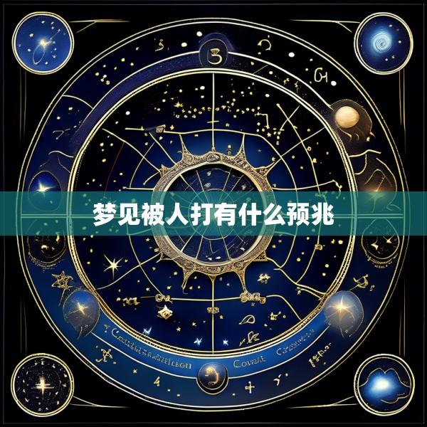 梦见被人打有什么预兆