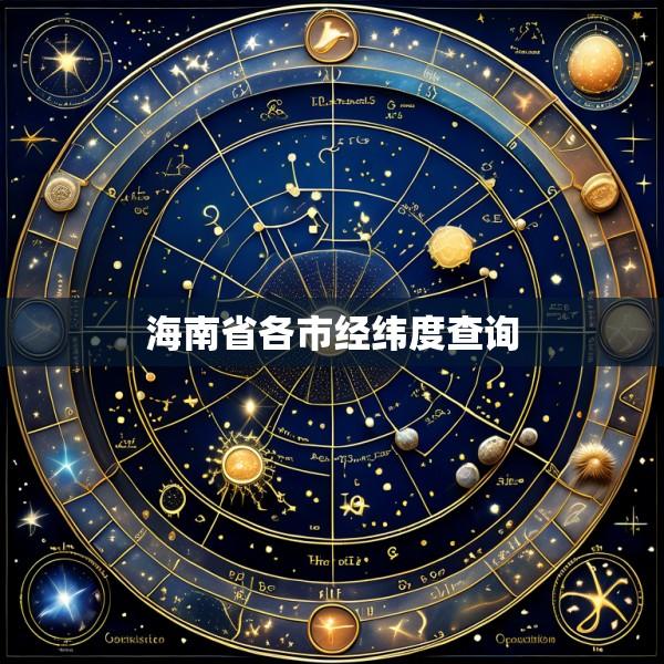 海南省各市经纬度查询
