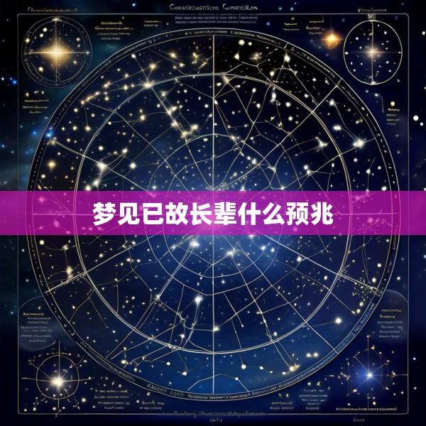 梦见已故长辈什么预兆